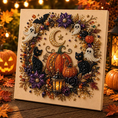 Spooky Cute Ghost 8×8in Pearl Art DIY Kit