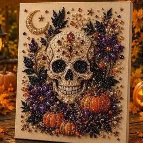 Spooky Cute Ghost 8×8in Pearl Art DIY Kit