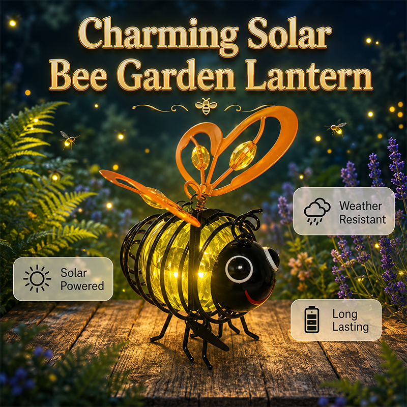 🌙🍃🪴 LIMITED-TIME 50% OFF! Hanging Solar Bee Light – Warm Amber Glow, Flicker-Free, Perfect for Garden Parties, Camping, or Kids’ Rooms – Spread Joy Day and Night 🌞🌜