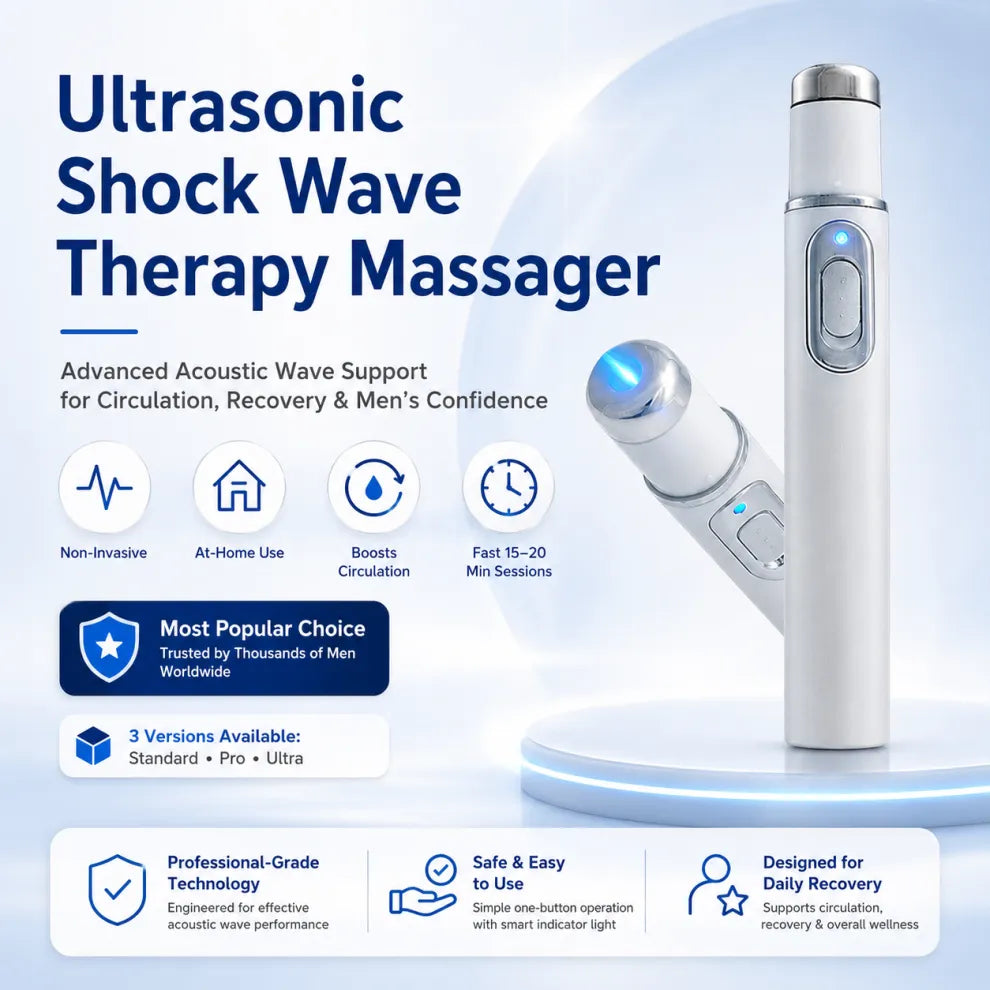 Advanced sound waves relieve muscle pain, joint stiffness, and tendon discomfort.