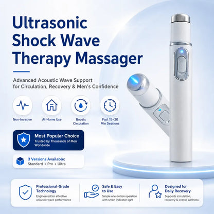 Advanced sound waves relieve muscle pain, joint stiffness, and tendon discomfort.