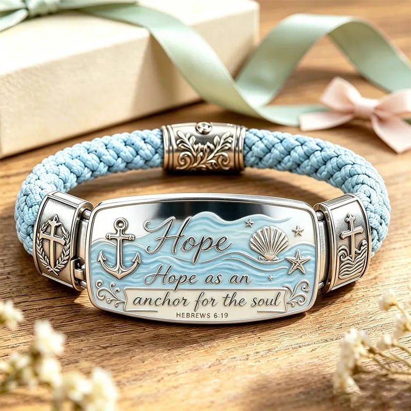 ✝️Faith Over Fear Bracelet – Christian Cross Bracelet✨🌸